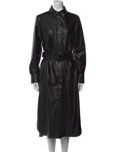 Pre-owned Ted Baker Midi Length Dress In Black