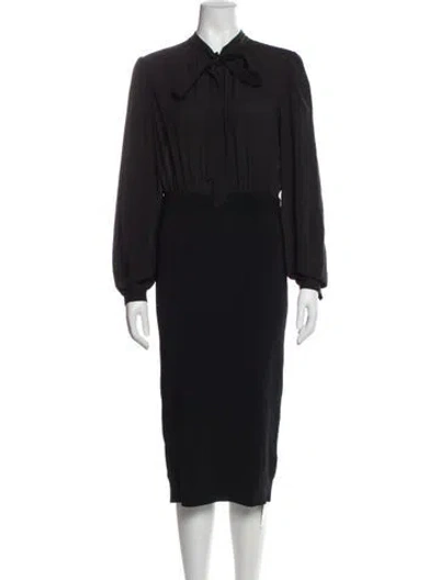 Pre-owned Ted Baker Midi Length Dress In Blue
