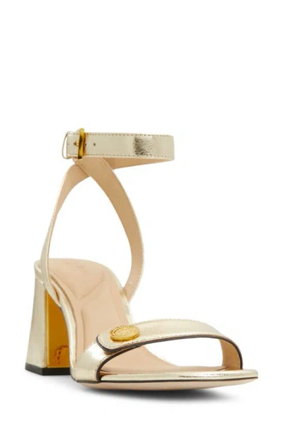 Ted Baker Milly Icon Ankle Strap Sandal In Gold