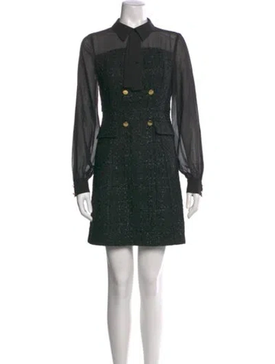 Pre-owned Ted Baker Mini Dress In Black