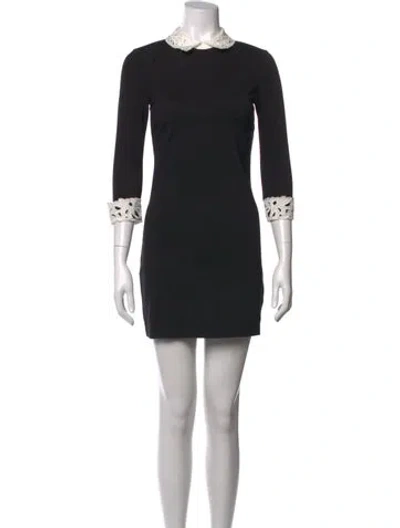 Pre-owned Ted Baker Mini Dress In Black