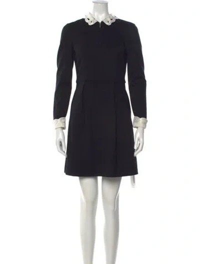 Pre-owned Ted Baker Mini Dress In Black/white