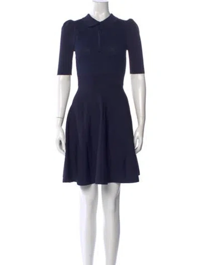 Pre-owned Ted Baker Mini Dress In Blue