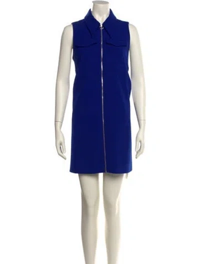 Pre-owned Ted Baker Mini Dress In Blue