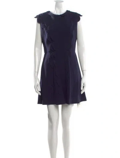 Pre-owned Ted Baker Mini Dress In Blue