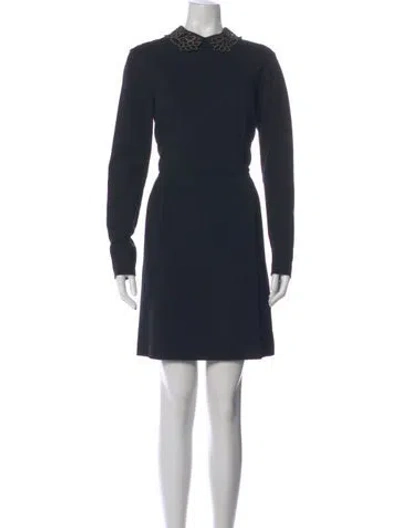 Pre-owned Ted Baker Mini Dress In Blue