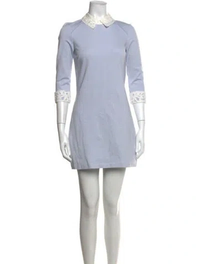 Pre-owned Ted Baker Mini Dress In Blue