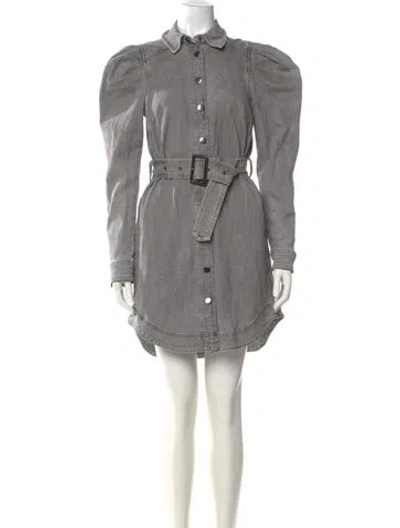 Pre-owned Ted Baker Mini Dress In Gray