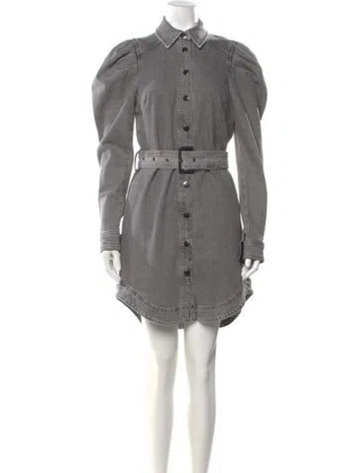 Pre-owned Ted Baker Mini Dress In Gray
