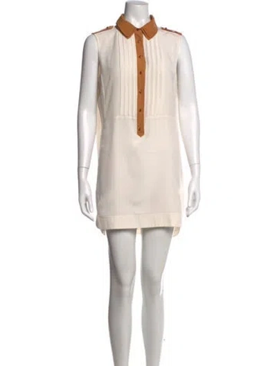 Pre-owned Ted Baker Mini Dress In Neutrals