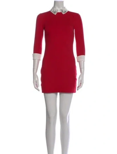 Pre-owned Ted Baker Mini Dress In Red