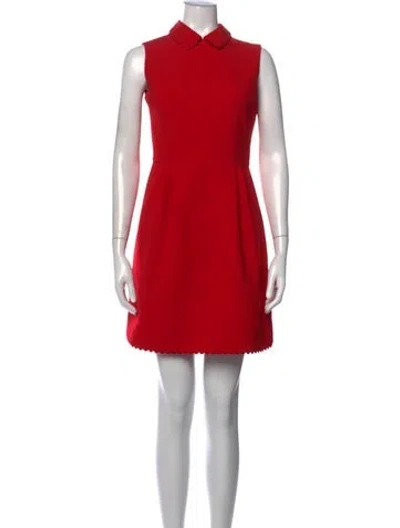 Pre-owned Ted Baker Mini Dress In Red