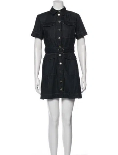 Pre-owned Ted Baker Mini Dress W/ Tags In Blue