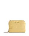 Ted Baker Mini Imitation Croc Purse Zipper Wallet In Yellow