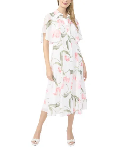 Ted Baker Miriam Flutter Sleeve Midi Dress In Blue
