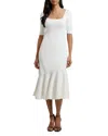 Ted Baker Miyhaa Knit Midi Dress In Ivory