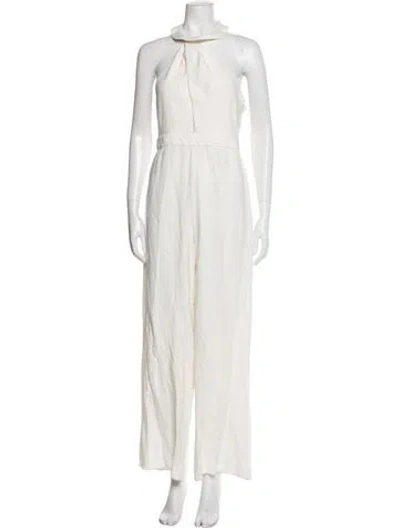 Pre-owned Ted Baker Mock Neck Jumpsuit In Neutral