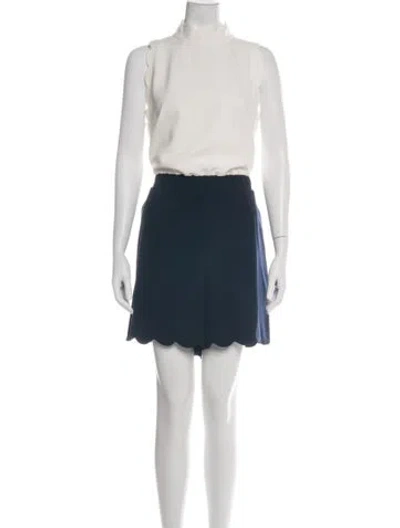 Pre-owned Ted Baker Mock Neck Jumpsuit In White
