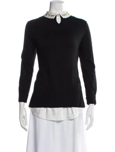 Pre-owned Ted Baker Mock Neck Sweater In Blue