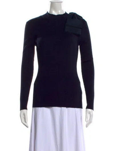 Pre-owned Ted Baker Mock Neck Sweater In Blue