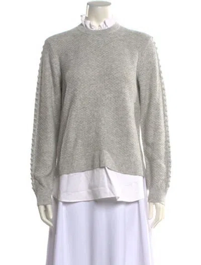 Pre-owned Ted Baker Mock Neck Sweater In Gray