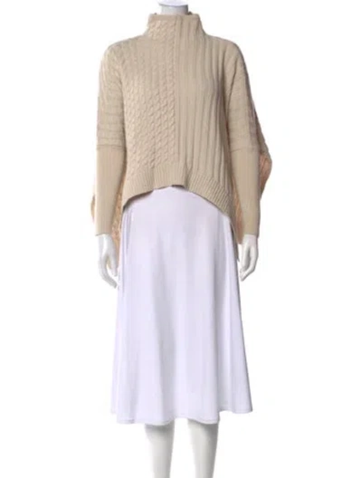 Pre-owned Ted Baker Mock Neck Sweater In Neutrals