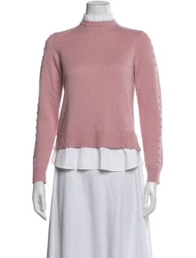 Pre-owned Ted Baker Mock Neck Sweater In Pink