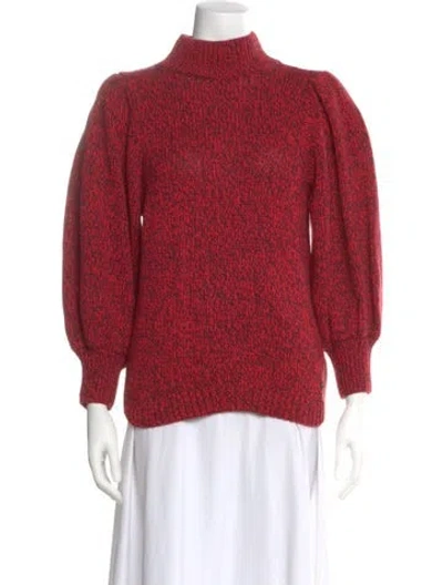Pre-owned Ted Baker Mock Neck Sweater In Red