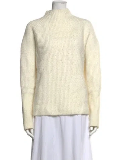 Pre-owned Ted Baker Mock Neck Sweater In Yellow
