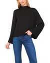 Ted Baker Flowy Long Sleeve Georgette Top In Black