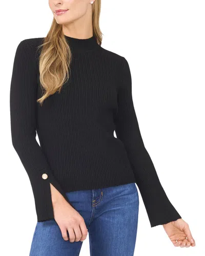 Ted Baker Mock Neck Wool-blend Top In Black