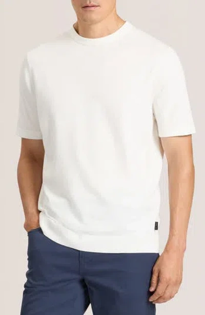 Ted Baker Modern Crewneck Sweater In White
