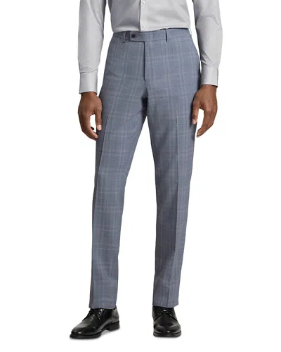 Ted Baker Modern Fit Plaid Check Suit Pants In Blue