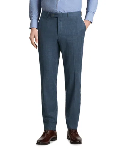 Ted Baker Modern Fit Plaid Suit Pants In Blue