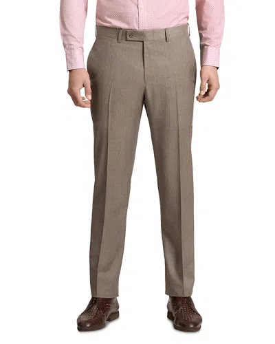 Ted Baker Modern Fit Plaid Suit Pants In Brown