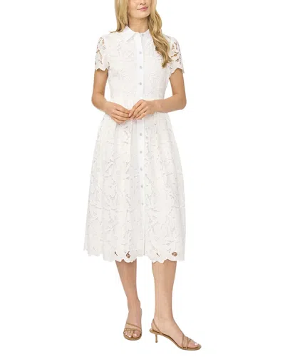 Ted Baker Mona Cutwork Lace Shirtdress In White