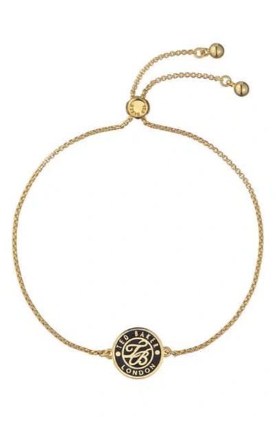 Ted Baker Monelle Monogram Button Pendant Bracelet In Multi