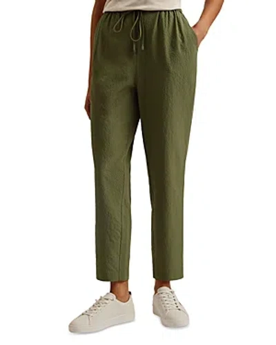 Ted Baker Morasco Slim Ankle Length Pants In Khaki