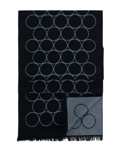 Ted Baker Multi Circle Silk Scarf In Black