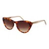 Ted Baker Multicolor Acetate Sunglasses In Brown