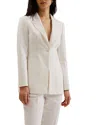 Ted Baker Musub Tailored Jacket With Faux Pockets In White