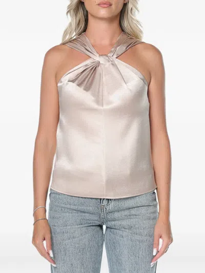 Ted Baker Myllia Twist-neck Top In Black