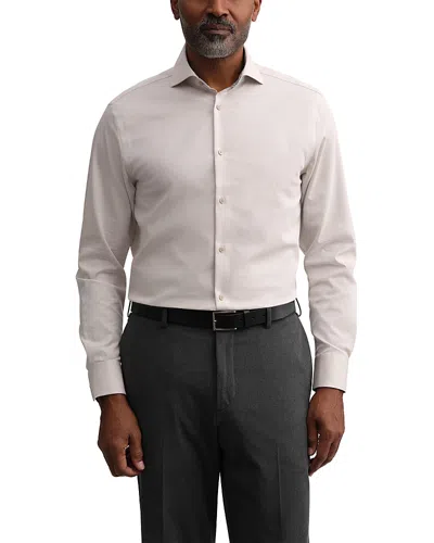 Ted Baker Nantucket Spread Collar Slim Fit Premium Stretch Dress Shirt In Brown