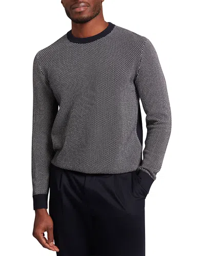 Ted Baker Neopoti Long Sleeve Small Stitch Crewneck Tee In Blue