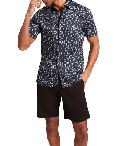 Ted Baker Niksho Slim Fit Floral Shirt In Blue