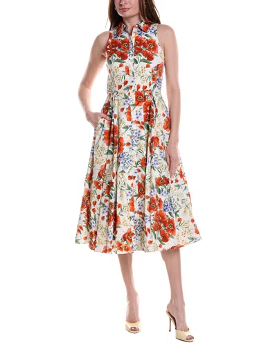 Ted Baker Noemi Tank Midi Dress In 830-fire Orange