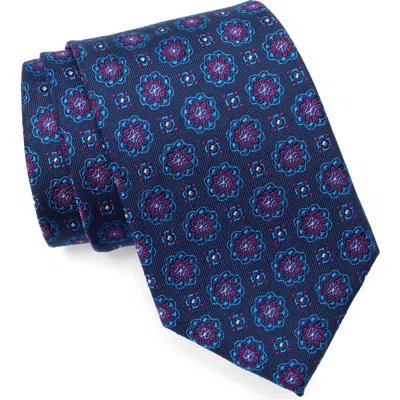 Ted Baker Northburgh Florette Silk Blend Tie In Blue