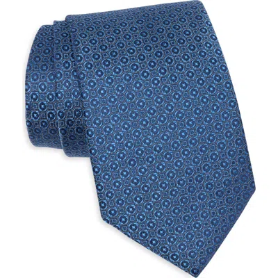 Ted Baker Northburgh Silk Blend Neat Tie In Lt Blue