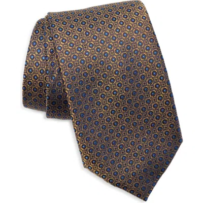 Ted Baker Northburgh Silk Blend Neat Tie In Brown