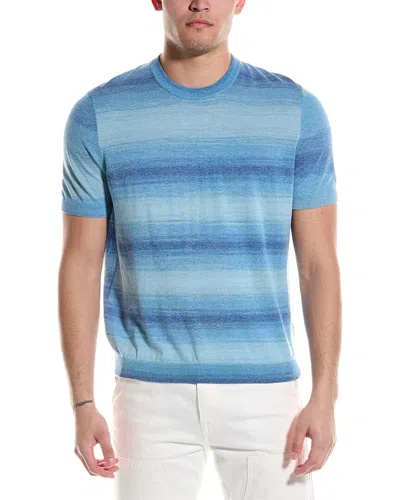 Ted Baker Notte Ombre Knit Polo Shirt In Blue